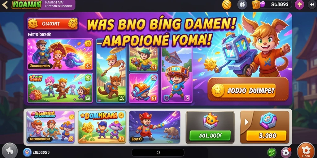 Tampilan antarmuka game yang menarik.