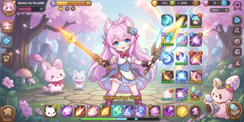 Screenshot menunjukkan karakter utama dengan grafik yang memukau.