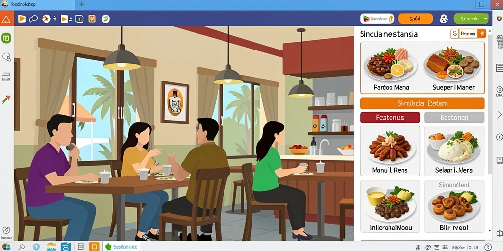 Tangkapan layar menunjukkan grafik bawah laut yang indah.