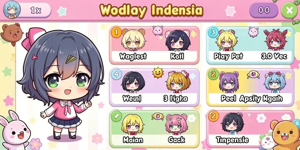 Screenshot menampilkan aksi petualangan seru dengan karakter utama.